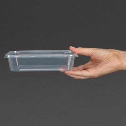 Recyclable Microwaveable Plastic Containers 50cl with Lids | Fiesta | 250 Pieces 5