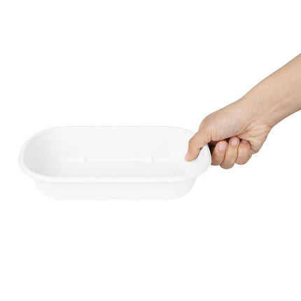 Compostable Bagasse Oval Container 850ml | Fiesta 3