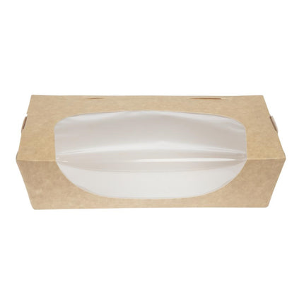 Kraft Salad Bowls with Window and Closure 1L | Colpac 6