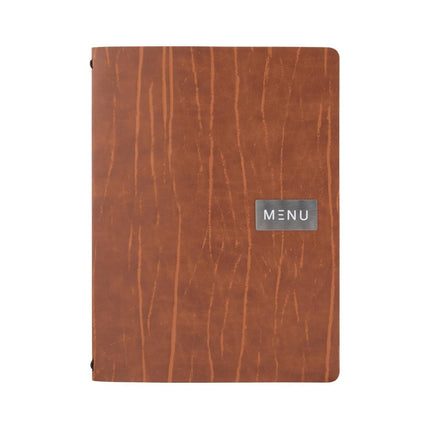 Ruga Bonded Leather A4 Menu Book Cover | Securit Leather Series 4