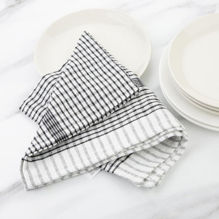 Vogue Wonderdry Black Checkered Tea Towels 7