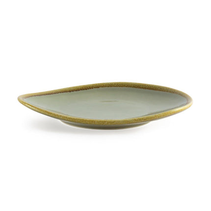 Triangular Plates 23cm Mos Green | Olympia Kiln Collection | Set of 6 3