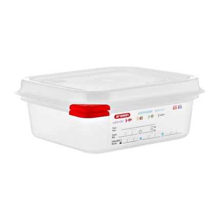 GN 1/6 Food Container with Lid 1.1L | Araven (Set of 4)