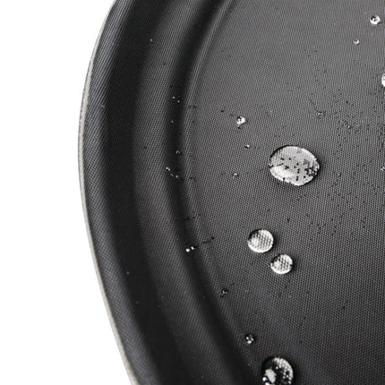 Black Oval Anti-Slip Tray 68.5cm Polypropylene | Olympia Kristallon 4