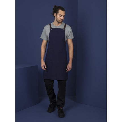 Cotton Canvas Halter Apron Navy Blue | Southside 4