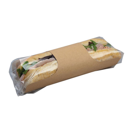 Recyclable Kraft Baguette Packaging with Insert Closure | Colpac Clasp | Pack of 500 4