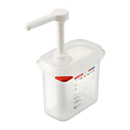 Sauce Dispenser GN 1/9 Transparent 1.5L | Araven
