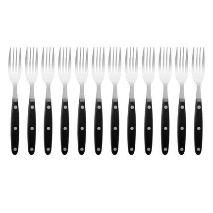 Steak Forks with Black Dishwasher-Safe Handle | Olympia 3