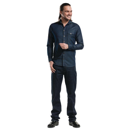 Blue Denim Stretch Chef Jacket | Chaud Devant Blue Denim | XL | Men's