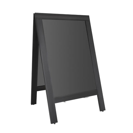 Double-Sided A-Frame Sidewalk Sign Board | Olympia | Black Wooden Frame | 700x1200 mm