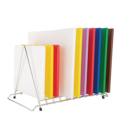 Heavy-Duty Cutting Board Holder with 10 Slots | Hygiplas 6