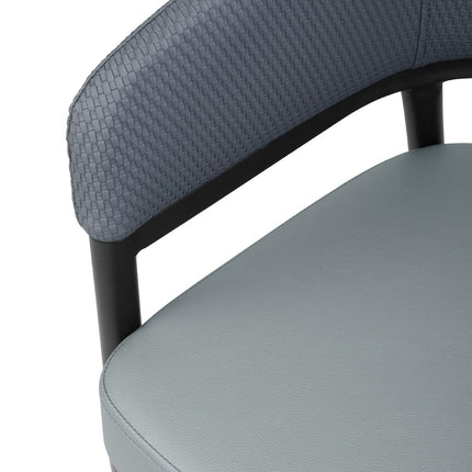 Padded Indoor Dining Chairs | Bolero Meridian Stone Grey Blue 2
