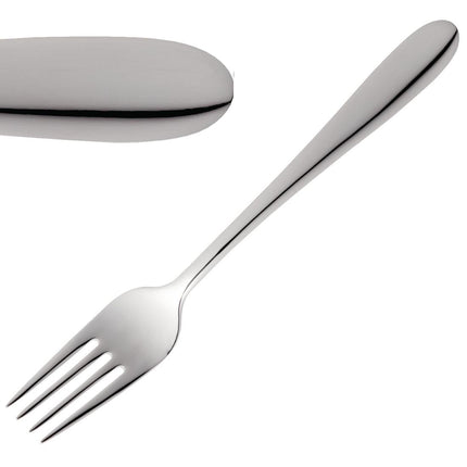 18/10 Stainless Steel Table Forks | Amefa Oxford | Set of 12 | Polished Finish | Timeless Design