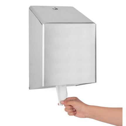 Stainless Steel Centrefeed Hand Towel Dispenser | Jantex 5