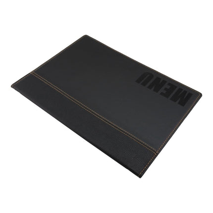 Synthetic Leather Menu Holder A4 Black | Securit Trendy 4