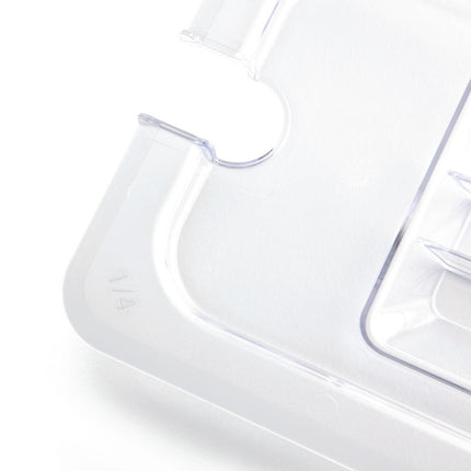 Polycarbonate Lid with Spoon Slot | Vogue | GN 1/4 4