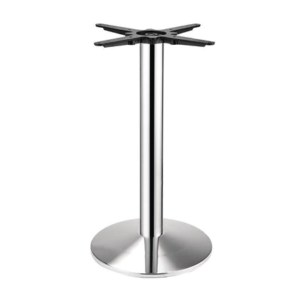 Chrome Plated Round Table Leg | Bolero 3