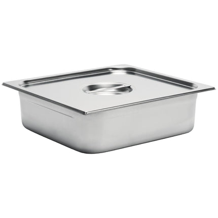 Stainless Steel Gastro Pan GN 2/3 | 10cm Depth | 325x354mm 2