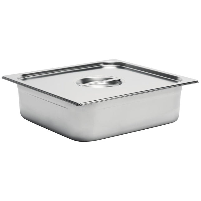 Stainless Steel Gastro Pan GN 2/3 | 10cm Depth | 325x354mm 2