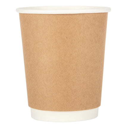 Recyclable Double Wall Kraft Coffee Cups 225ml | Fiesta | 25 Pieces 3