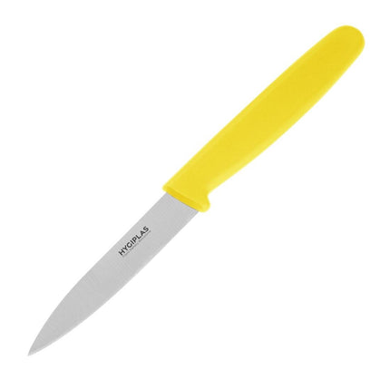 Paring Knife with Yellow Handle | Hygiplas | 8.3cm Blade