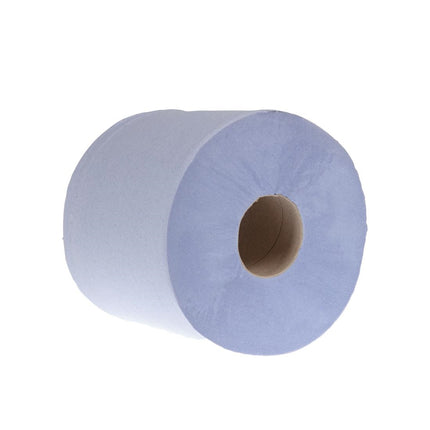 Blue Centrefeed Paper Towel Rolls 1-Ply | Jantex | 6 Rolls 3