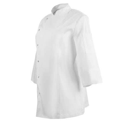 Tailored Women's Chef Jacket with Three-Quarter Sleeves and Ventilation | Whites | L 3