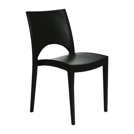 Stackable Indoor/Outdoor Chair Anthracite 100% Polypropylene | Sol