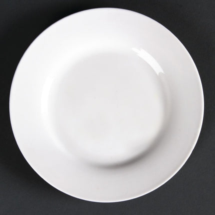 Dinner Plates with Wide Rim 15cm | Olympia Lumina