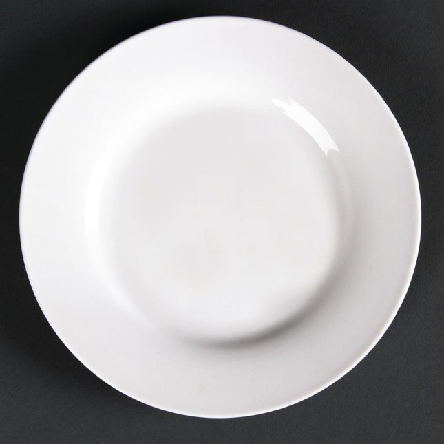 Dinner Plates with Wide Rim 15cm | Olympia Lumina