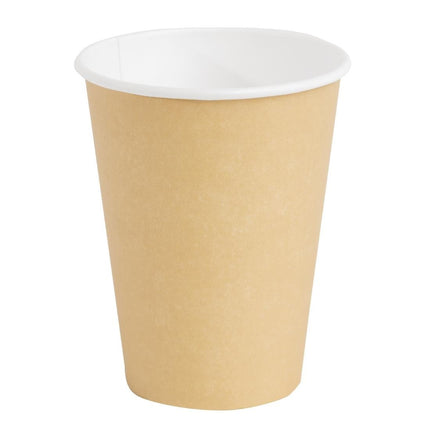 Recyclable Single-Wall Light Brown Coffee Cups | Fiesta | 34cl