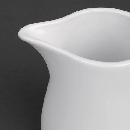 Whiteware Milk Jugs with Handle 30.5cl | Olympia | 6 Pieces 5