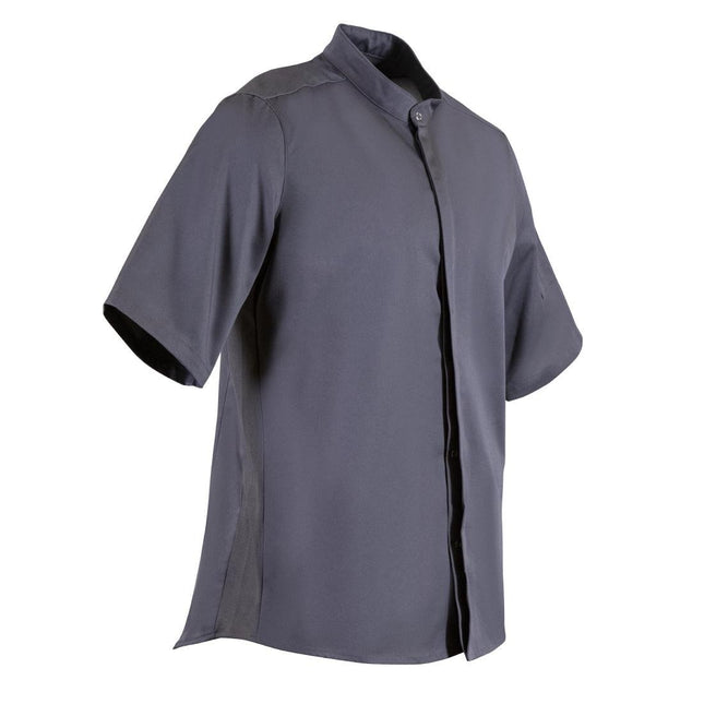 Band Collar Chef's Jacket Anthracite S | Southside 2
