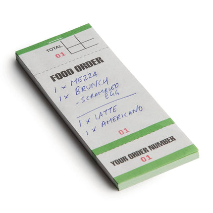 Single-Page Order Pads with Detachable Numbers (50 Sheets) | Olympia