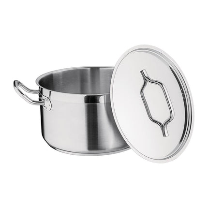 Induction Cooking Pan 24cm 5.6L | Nisbets Essentials Stainless Steel 4