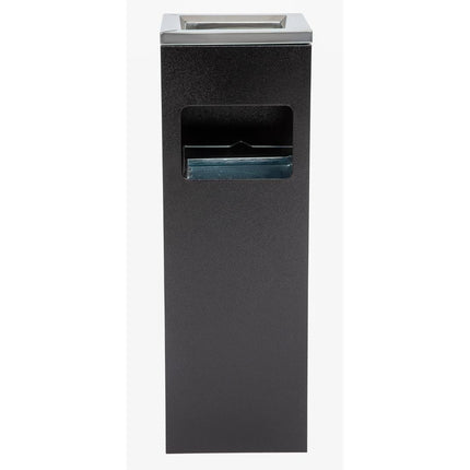 Square Waste Bin with Ashtray 60cm x 20cm x 20cm | Bolero