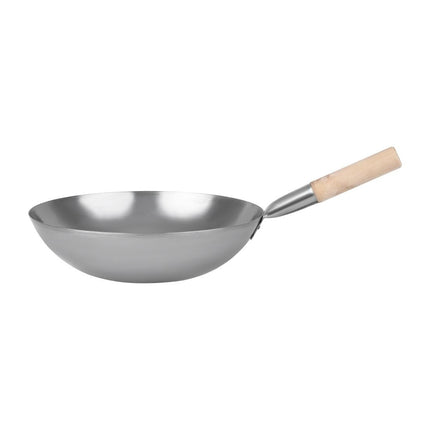 Soft Steel Wok with Flat Bottom 35.5cm | Vogue 2