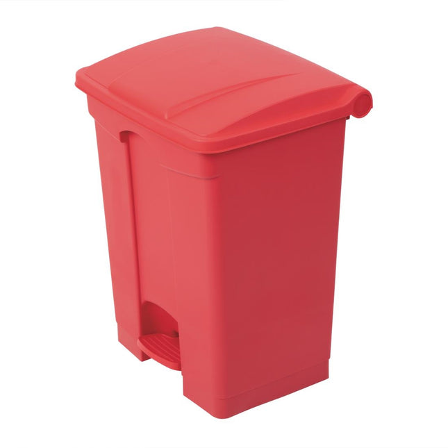 Hands-Free Red Pedal Bin 65L | Jantex 2