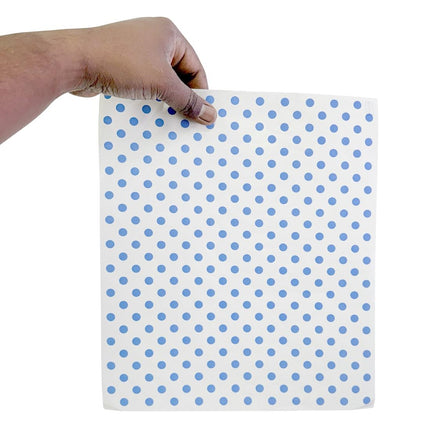 Compostable Blue Dotted Burger Wraps 250x350mm | Fiesta | 200 Pieces 2