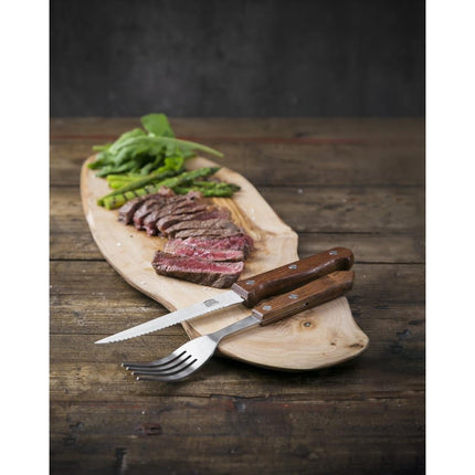 Steak Knives 21.5cm with Wooden or Black Plastic Handle | Olympia 7