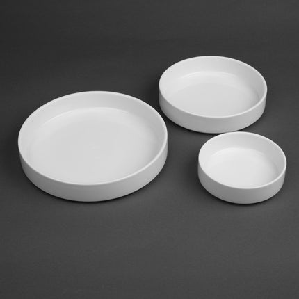 Porcelain Whiteware Bowl with Flat Walls 152mm | Olympia 4