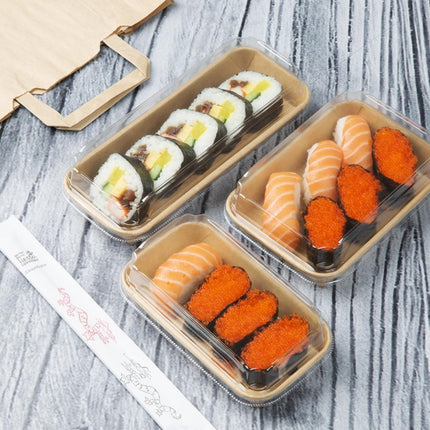Recycleable PET Lids for No. 3 Sushi Trays | Fiesta | Pack of 300 5