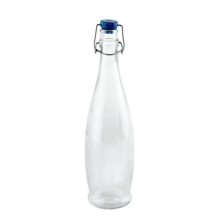 Glass Water Bottle with Swing Top Closure