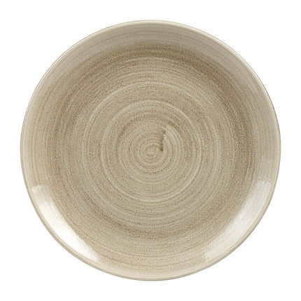Stonecast Patina Antique Taupe Coupe Evolve Plate 26cm | Churchill
