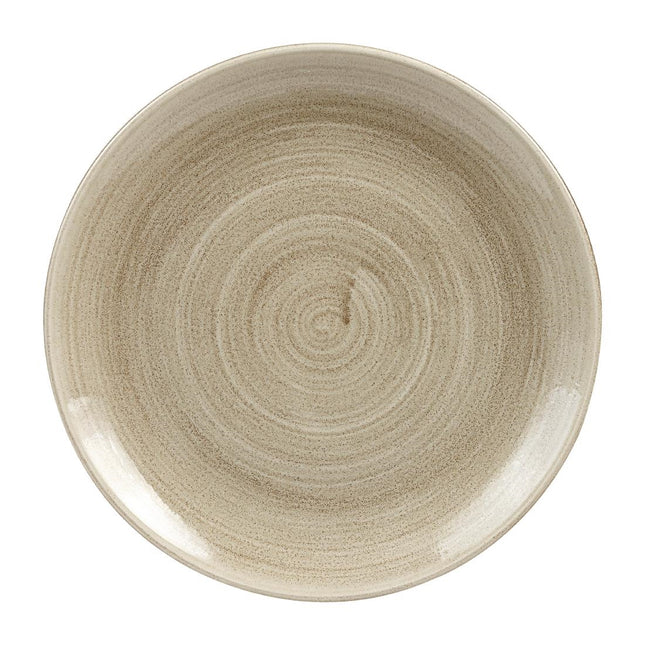 Stonecast Patina Antique Taupe Coupe Evolve Plate 26cm | Churchill