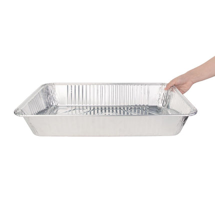 Recyclable Rectangular Aluminum Serving Trays GN 1/1 | Fiesta | 5 Pieces 3