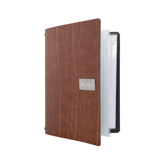 Ruga Bonded Leather A4 Menu Book Cover | Securit Leather Series 2