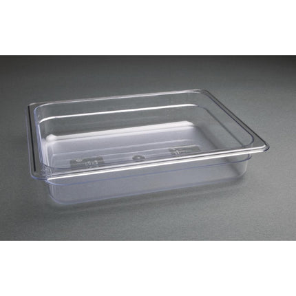 Polycarbonate 1/2 Gastronorm Container 65mm | Vogue | Transparent 6