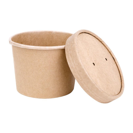 Compostable Paper Soup Cups 340ml 98mm Diameter | Fiesta 3