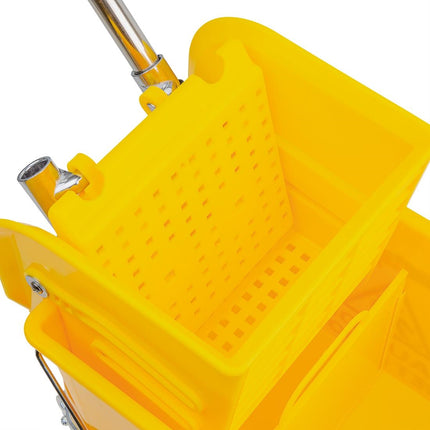 Kentucky Mop Bucket with Wringer Yellow 20L | Jantex 4